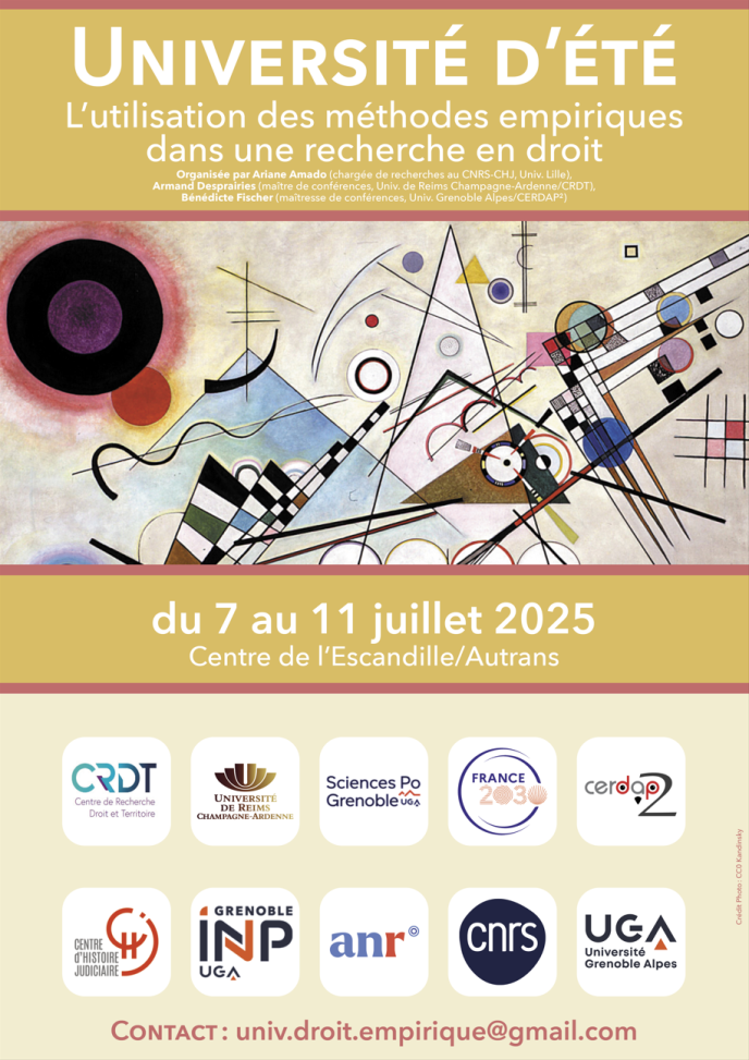 Université d'été du 7 au 11 juillet 2025
