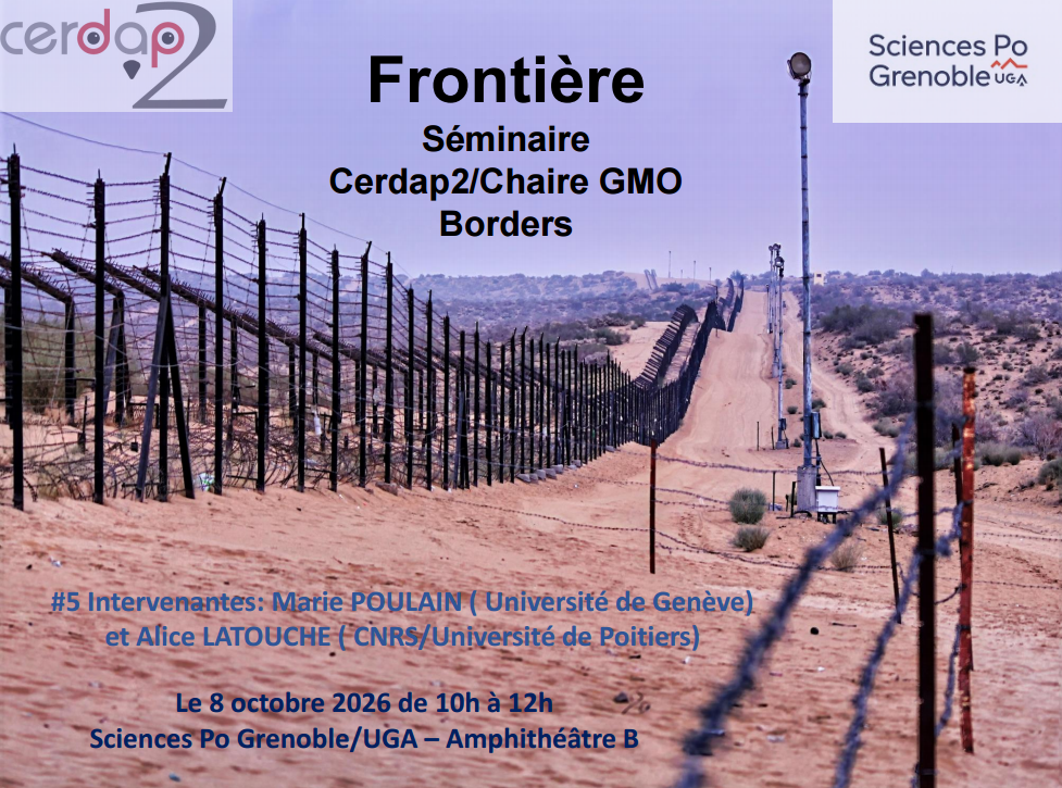 Séminaire "Frontière" le 8 Octobre 2026 !