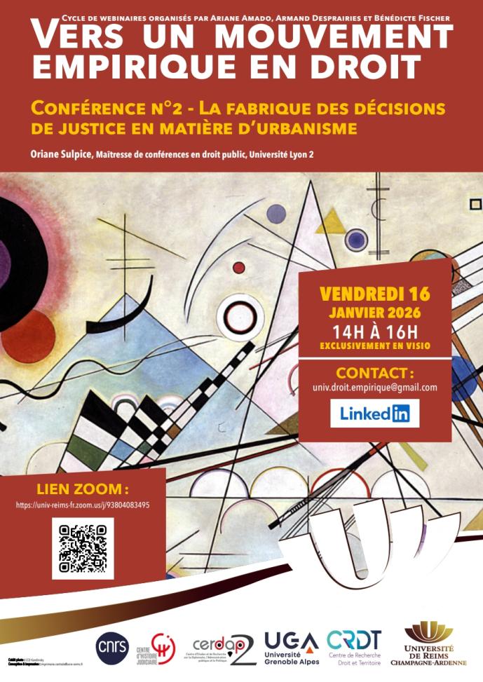 Conférence n°2 : La fabrique des décisions de justice en matière d’urbanisme